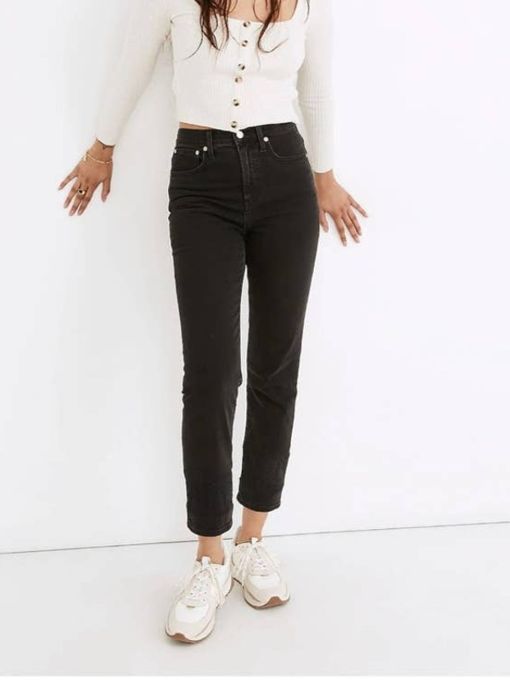 Madewell Women’s Size 23/XXS/00-000 Black High-Waist Classic Straight Jean